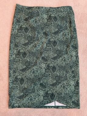 Ripskirt Hawaii Green Botanical Print Wrap Skirt
